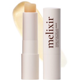 Melixir Vegan Lip Butter #01 Agave(Clear) (+11 more colors), Bee Free, Petrolatum Free, Deep Nourishing Plant-Based Vegan Chapstick, Vegan Lip Balm for Dry, Cracked and Chapped Lips, Moisturizing Lip Care Gift