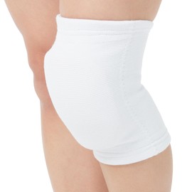 D&M 837 Volleyball Knee Supporter, Knee Pad for Volleyball, Thick Padding, Breathable, Made in Japan, Shock Absorption, White, Small, 1 Piece, Sweat Absorbent, Quick Drying, Durable, Cushioning, Practice, Competition, Club Activities, Black