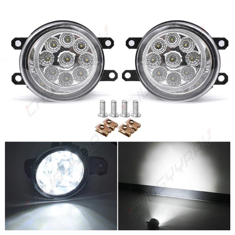CHUSYYRAY Pair Fog Light Lamp Housing Assembly For 2010 2011-2014