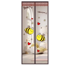 Anti-fly Screen Door, Magnetic Fly Screen Door, Balcony Door, Fly Screen Door, Fly Screen Door (Honeycomb Model, 90 x 210)