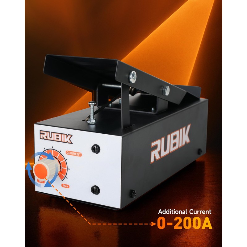 RUBIK TIG Welding Foot Pedal, Remote Amp Control, 10 Feet