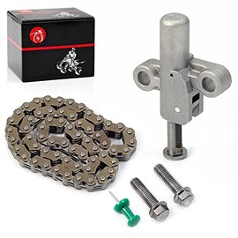 Cam Timing Chain 60L & Tensioner For Honda Rancher 420 2007-2020 Foreman 500 TRX500 FE/FA/FM/FPE/FPM 2012-2019 TRX520 SXS 500 520 14540-HN5-671 14401-HP5-601