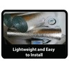 9x8 SSR 1 Car Garage Door Reflective Silver Finish Foam