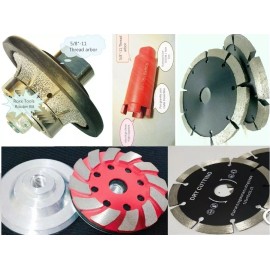 Roxx Tools 3/16" Demi Bullnose Router Bit Tuck Point cutting Blade cup core bit concrete