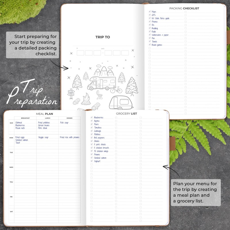 Clever Fox Camping Journal – Camper Log Book & RV