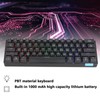 Wireless Keyboard 12 Lighting Effects PBT 61 Keys Stable Transmission