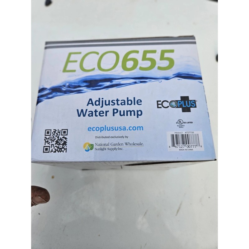 Ecoplus 655 Adjustable Submersible Water Pump 655 GPH - New