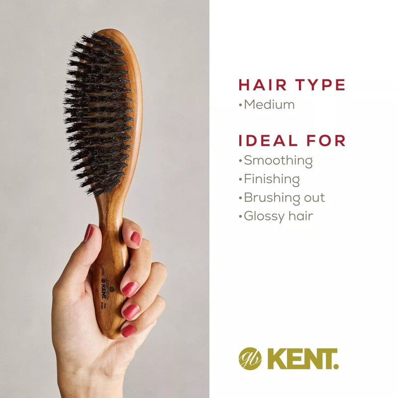 Kent LC22 Finest Hair Brushes for Women Detangler Dry Brush