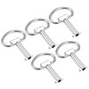 uxcell Electrical Cabinet Key 5mm Hole Zinc Alloy Water Meter