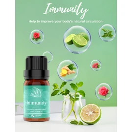 ASAKUKI Top3 Blends Essential Oils Cozy Set Theraputic Grade Aromatherapy Oils for Sleep, Anxiety & Stress Relief, Immune Defence, Muscle Relief for Diffusers Humidifiers Massage, 10ml