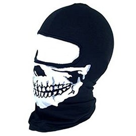 Wrapeezy Skull Full Face Mask One Hole Balaclava Warm Winter Ski Motorcycle Helmet Snood