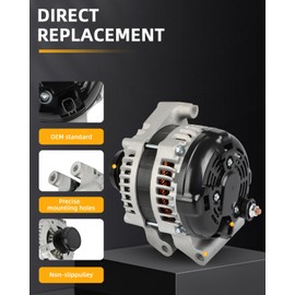 OCPTY Alternator 12886 Compatible with for Chrysler for 200 3.6L 2015-2016,for Jeep for Cherokee 3.2L 2014-2016 Automotive Replacement Alternators