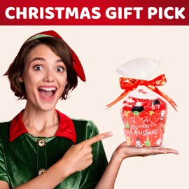 HAPPYPOP Christmas Gifts Secret Santa Gifts - Xmas Stocking Stuffers for Men Women, Santa Socks for Teens