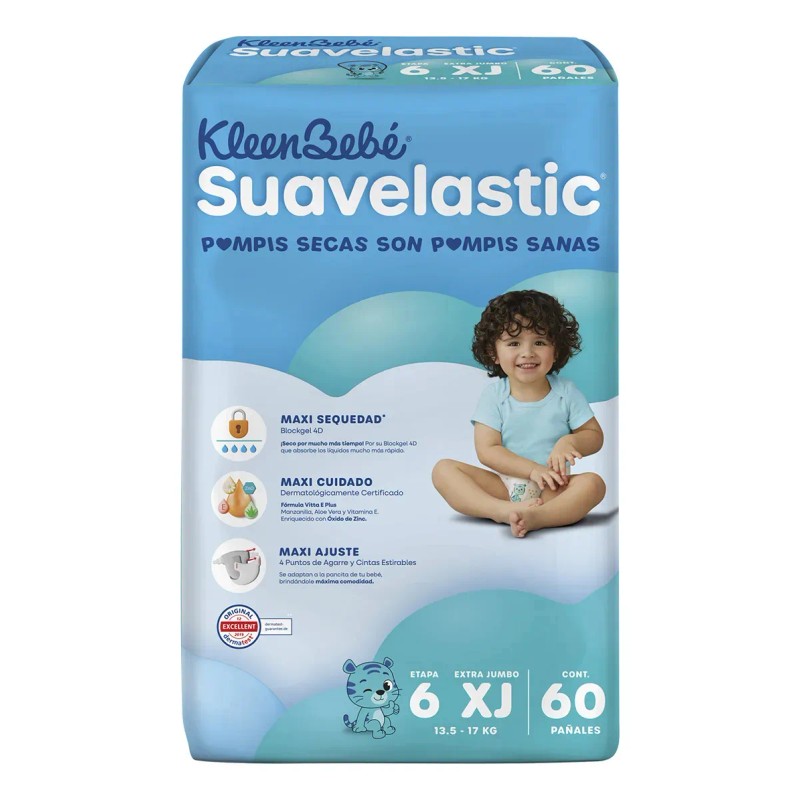 Pañales Suavelastic Etapa 6 - Caja Con 240 Unidades
