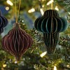 Ginger Ray Glitter Edge Honeycomb Hanging Christmas Tree Decorations -