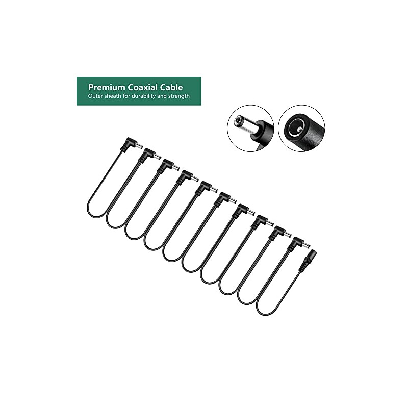 FITE ON 8-Way Daisy Chain Cable Compatible with Electric Guitar