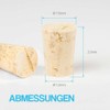 Tuuters 25 x Corks for Closing, Natural Cork, Pointed Cork