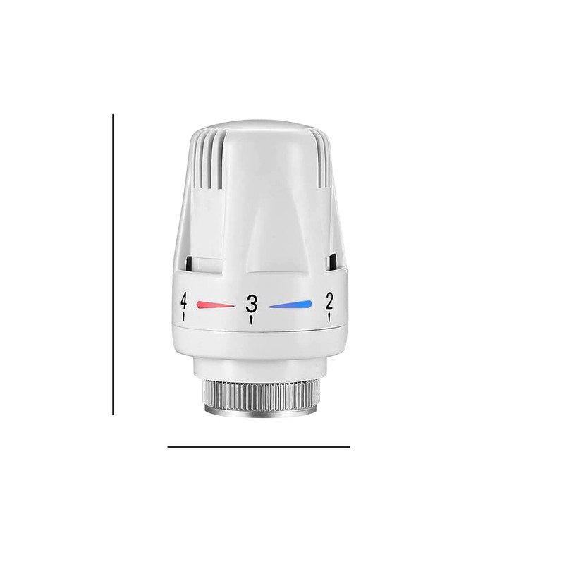 2 Pcs Thermostatic Radiator Heads Automatical Temperature Control Heads Anti