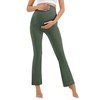 HEGALY Women's Maternity Flare Leggings Over The Belly - Casual