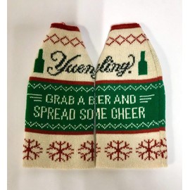 Yuengling Lager Ugly Christmas Sweater Bottle Cooler | Grab a Beer and Spread Some Cheer | Pack of Three (3)