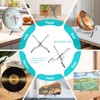 Boloyo "X Shape Acrylic Plate Display Stand, 6.5 Inch 1PC