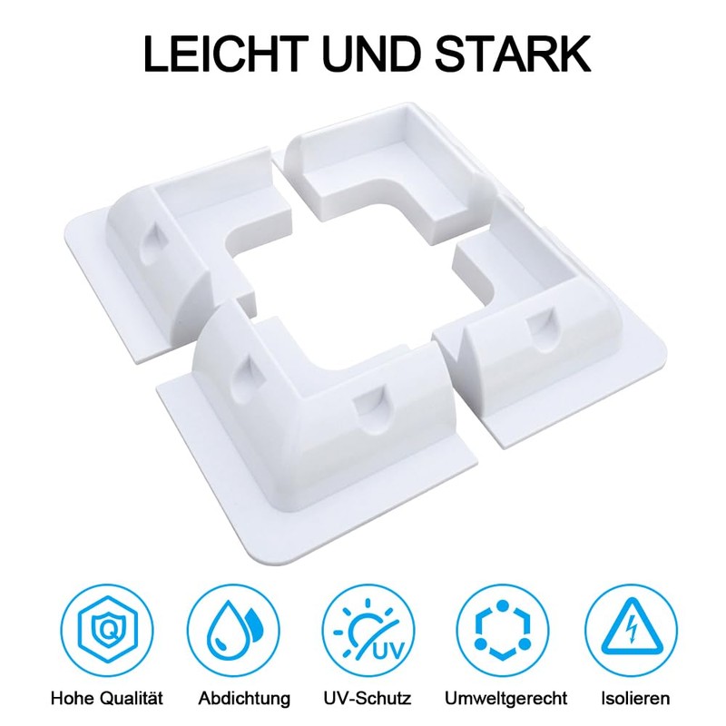 Solar panel brackets, 4 pieces, solar panel bracket, ABS material