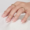 French Tip Press On Nails Almond - Findigit Natural Fake