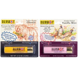 BALMSHOT Lip Balm Two Pack of Classic & Pure Pink
