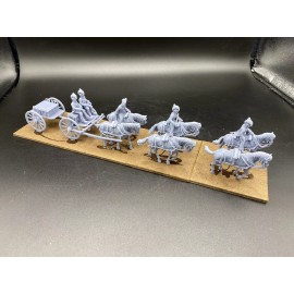 Nerd Herd Wargaming 40mm, 3D Printed, Napoleonic, British RHA Limber, W/ Ammo Cart, Black Powder