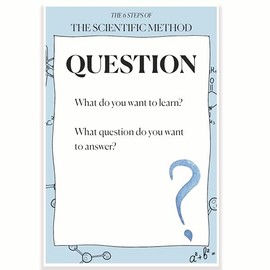 The Scientific Method Classroom Poster - Step 1 Question - Science Classroom Poster - 12 x 18 Inch - Classroom Decor - Classroom Must Haves - Back To School Decor - CPS0437