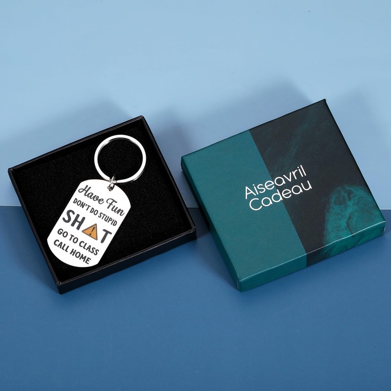 Dont Do Stupid Keychain, Funny Back to School Supplies Keychain