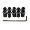 10PCS Motorcycle Windshield Bolts Screws Kit, Aluminum Alloy Motorbike Windscreen