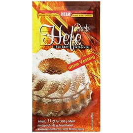 VITAM Baker's Yeast without Dough, Pack of 24 (24 x 11 g)