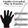 Jiuguva 4 Pack Guitar Gloves Guitar Fingertip Protector for Men