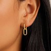 Gold Earrings for Women Trendy 14K Gold Convertible Link Huggie