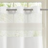 River Dream White Fabric Shower Curtain or Liner with Sheer