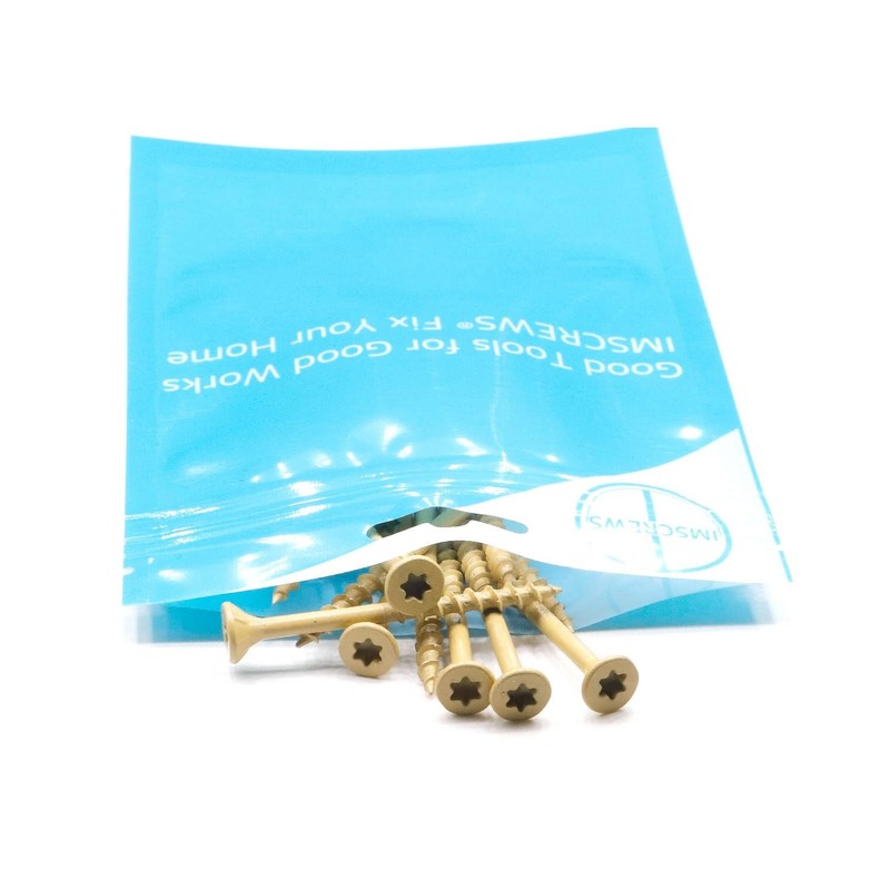 IMSCREWS #8 x 2 Inch Deck Screws Tan Coated Exterior