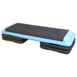 LJLB Adjustable Aerobic Step for Enhanced Fitness, Non-Slip and Lightweight with 3 Height Levels, for Home Workouts, Blue