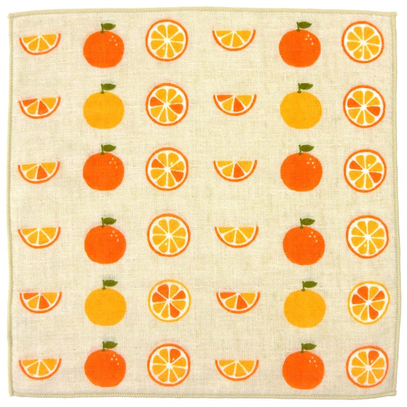Wataol Semi Wash (Towel Handkerchief), Fresh Orange