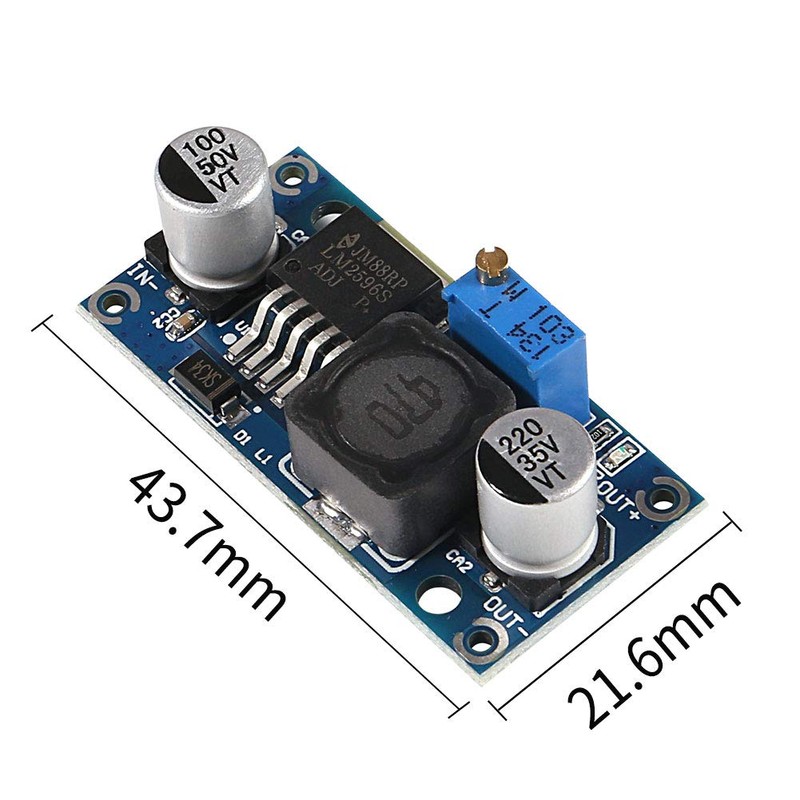 Dealikee 6 Pack LM 2596 DC to DC Voltage Regulator,