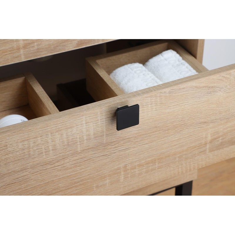 VIBORG High-end Deluxe Square Cabinets Knobs and Pulls, 6-Pack Matte