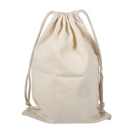Haofy Reusable Produce Cotton Stuff Bags Washable, Organic Cotton Drawstring Storage Bags for Packing Snack/Lunch, Home Storage Bag, Market Shopping Bag, Travel Bag (22 * 28cm))