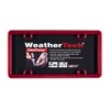 WeatherTech ClearFrame License Plate Frame, Red