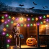 2 Piezas luces led Halloween,16 m x 80 luces LED,calabaza,araña,murciélago