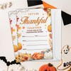 RNYJJ Thanksgiving Party Invitations, Fall Pumpkins Friendsgiving Thanksgiving Dinner Party