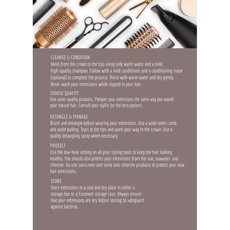 JULY SALE- EURONEXT Clip in hair extensions, 100% Remy human