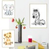 4 Pack Baby Jungle Nursery Wall Decor Art Pictures 30