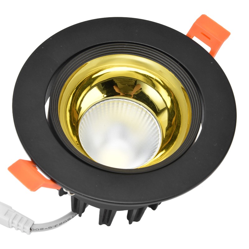LED Downlight Aluminum Adjustable Angle Dustproof Ceiling Embedded Spotlight for