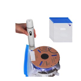Lihipather Electric Vacuum Sealer Kit with 5 Filament Storage Bags - Automatic Vacuum Pump for 3D Printer Filament Storage, Keeps Filament Dry,Handheld Vacuum Sealer with Storage Bag 11.8"x13.4"