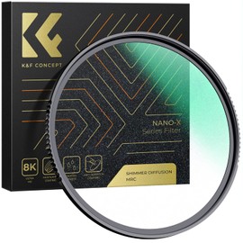 K&F Concept 58mm Shimmer Diffusion 1 Lens Filter with 28 Layer Coating, Soft Picture, Mildew, Water and Oleophobic, Anti-Scratch, Perfect for Portrait Photography (NANO-X Series)